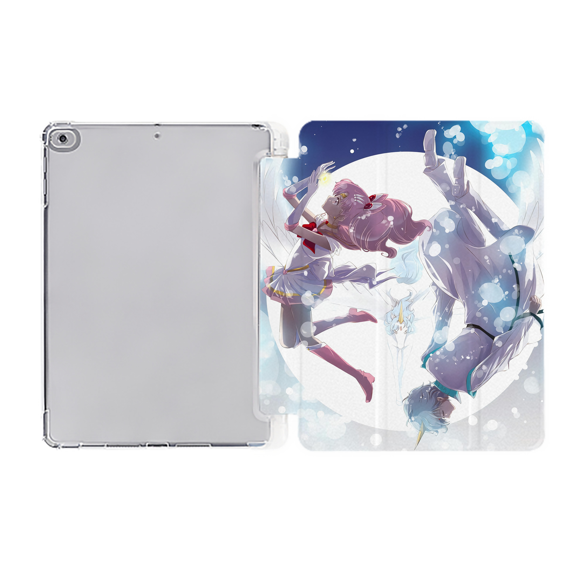 （画像用） 美少女戦士セーラームーン Sailor Moon IPad ケース ペン収納付き 三つ折りスタンド PUレザー×シリコン 対応機種9.5/10.5/10.9インチ